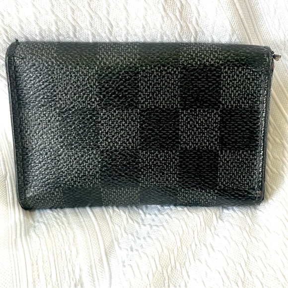 Authentic Louis Vuitton Gray Ebene Leather Key
Holder Wallet - Picture 8 of 8